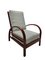 Art Deco Armchair with Adjustable Backrest in the style of Jindřich Halabala 1