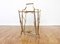 French Glass and Brass Magazine Rack from Maison Jansen, 1950s 1