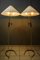 Lámparas de pie con mango de madera de Rupert Nikoll, años 50. Juego de 2, Imagen 5
