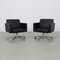 Lounge Chairs on Wheels in Leather from Poltrona Frau, 1990s, Set of 2, Image 1