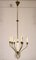 Lámpara de araña con 6 luces, Italia, años 50, Imagen 2