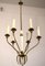 Lámpara de araña con 6 luces, Italia, años 50, Imagen 12