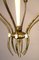 Lámpara de araña con 6 luces, Italia, años 50, Imagen 6