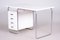 White Tubular Bauhaus Writing Desk in Chrome-Plated Steel to the High Gloss attributed to Robert Slezak, Czech, 1930s 7