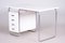 White Tubular Bauhaus Writing Desk in Chrome-Plated Steel to the High Gloss attributed to Robert Slezak, Czech, 1930s, Image 7