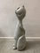 Mid-Century Studio Ceramic Cat Sculpture, 1968 1