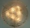 Vintage Ice Glass Ceiling Lamp, 1960s, Image 4