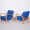 Art Deco Armchairs in Beech and Oak attributed to Jindrich Halabala, Czech, 1930s, Set of 2 9