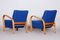 Art Deco Armchairs in Beech and Oak attributed to Jindrich Halabala, Czech, 1930s, Set of 2, Image 3