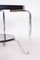 Small Mid-Century Side Table in Walnut & Chrome-Plated Steel attributed to Kovona, Czech, 1950s, Image 7