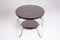 Small Mid-Century Side Table in Walnut & Chrome-Plated Steel attributed to Kovona, Czech, 1950s, Image 1