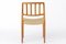 Model 83 Dining Chair with Paper Cord Seat by Niels Moller, 1970s 3