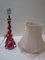 Gedrehte Tischlampe aus rosa & klarem Kristallglas von Val St Lambert, 1950er 7