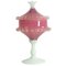 Italian Pink Covered Glass Dish from Empoli, 1960s 1