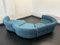 Vintage Modul Sofa aus Samt, 1980, 4er Set 10