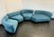 Vintage Modul Sofa aus Samt, 1980, 4er Set 1