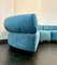 Vintage Module Sofa in Velvet, 1980, Set of 4 7