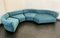 Vintage Modul Sofa aus Samt, 1980, 4er Set 19