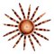 Lampada da parete Sun Mid-Century, Immagine 1