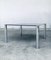 Mid-Century Smoked Glass & Chromed Steel Square Dining Table attributed to Sergio Mazza for Cinova, Italy, 1970s, Image 25