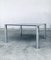 Quadratischer Mid-Century Esstisch aus Rauchglas & verchromtem Stahl von Sergio Mazza für Cinova, Italien, 1970er 25