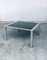 Mid-Century Smoked Glass & Chromed Steel Square Dining Table attributed to Sergio Mazza for Cinova, Italy, 1970s, Image 29