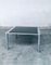 Quadratischer Mid-Century Esstisch aus Rauchglas & verchromtem Stahl von Sergio Mazza für Cinova, Italien, 1970er 22