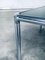 Mid-Century Modern Chrome & Smoked Glass Nesting Tables attributed to Etienne Fermigier, France, 1970s, Set of 2 3
