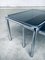 Mid-Century Modern Chrome & Smoked Glass Nesting Tables attributed to Etienne Fermigier, France, 1970s, Set of 2, Image 8