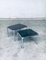 Mid-Century Modern Chrome & Smoked Glass Nesting Tables attributed to Etienne Fermigier, France, 1970s, Set of 2, Image 11