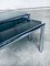 Mid-Century Modern Chrome & Smoked Glass Nesting Tables attributed to Etienne Fermigier, France, 1970s, Set of 2, Image 7