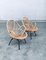 Rattan Lounge Chairs attributed to Rohe Noordwolde, 1960s, Set of 2, Image 12