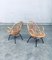Rattan Lounge Chairs attributed to Rohe Noordwolde, 1960s, Set of 2 13