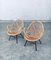 Rattan Lounge Chairs attributed to Rohe Noordwolde, 1960s, Set of 2 18