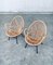 Rattan Lounge Chairs attributed to Rohe Noordwolde, 1960s, Set of 2 15