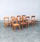 Dining Chairs attributed to Rainer Daumiller for Hirtshals Savvaerk, Sweden, 1970s, Set of 8 35