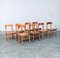 Dining Chairs attributed to Rainer Daumiller for Hirtshals Savvaerk, Sweden, 1970s, Set of 8 34