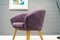 Mid-Century French Purple Cocktail Chair, 1950s 3