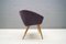 Mid-Century French Purple Cocktail Chair, 1950s 2
