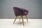 Mid-Century French Purple Cocktail Chair, 1950s 4