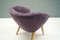 Chaise Cocktail Mid-Century Violette, France, 1950s 8