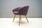 Mid-Century French Purple Cocktail Chair, 1950s 1