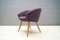 Mid-Century French Purple Cocktail Chair, 1950s, Image 1