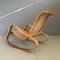 Italian Model Wo Rocking Chair by Luigi Crassevig, 1970s 2