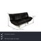 Tango Two-Seater Sofa in Black Leather from Leolux 2