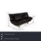 Tango Two-Seater Sofa in Black Leather from Leolux, Image 2