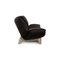Tango Zwei-Sitzer Sofa aus schwarzem Leder von Leolux 7
