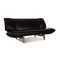 Tango Two-Seater Sofa in Black Leather from Leolux 3