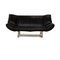 Tango Two-Seater Sofa in Black Leather from Leolux 1