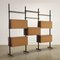 Vintage Bookshelf in Exotic Wood and Metal, 1960s 10